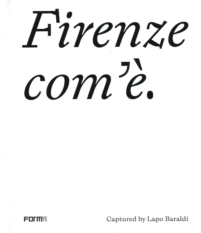 Front cover_Firenze Com'è/florence As It Is