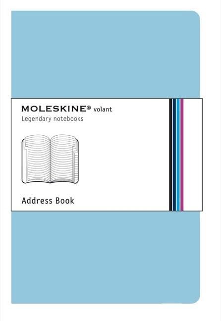 Moleskine Volant Address Book, Pocket, Manganese Blue, Soft Cover (3.5 x 5.5)