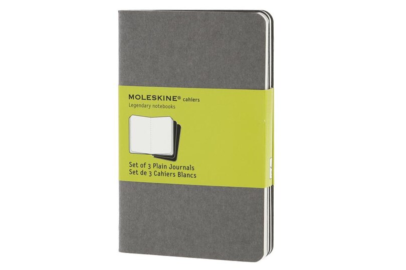 Front cover_Moleskine Cahier Journal (Set of 3), Pocket, Plain, Pebble Grey, Soft Cover (3.5 x 5.5)