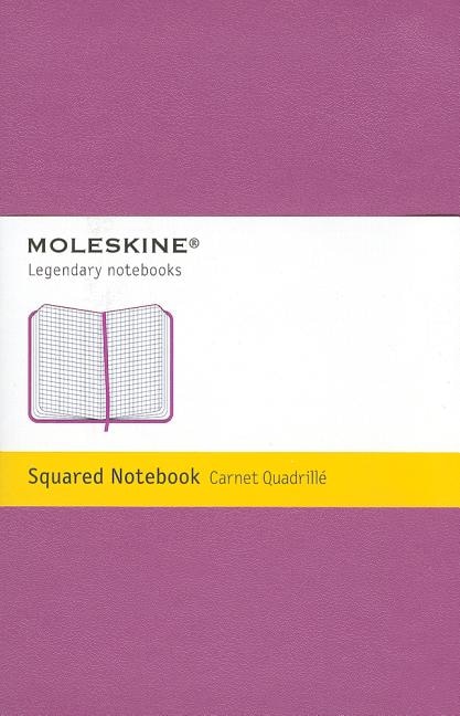 Moleskine Classic Notebook, Pocket, Squared, Magenta, Hard Cover (3.5 x 5.5)