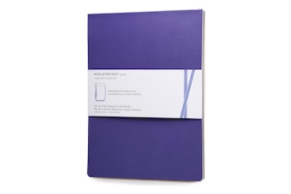 Front cover_Moleskine Volant Reporter Refill Notebook for iPad, Plain, (Set of 2), Brilliant Violet (7 x 9)