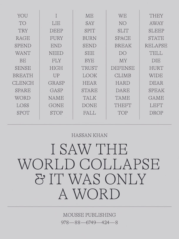 Front cover_Hassan Khan: I Saw the World Collapse & It Was Only a Word