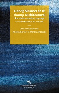 Front cover_Georg Simmel et le champ architectural