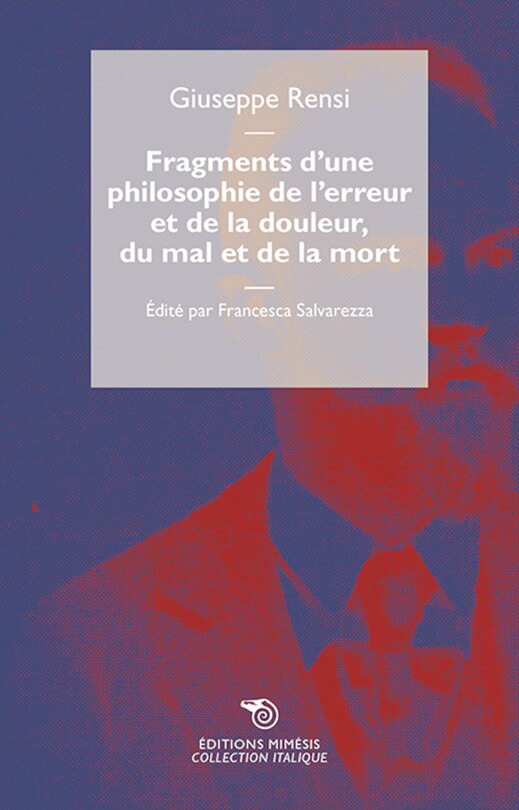 Front cover_Fragments d'une philosophie de l'erreur et de la douleur, du mal et de la mort