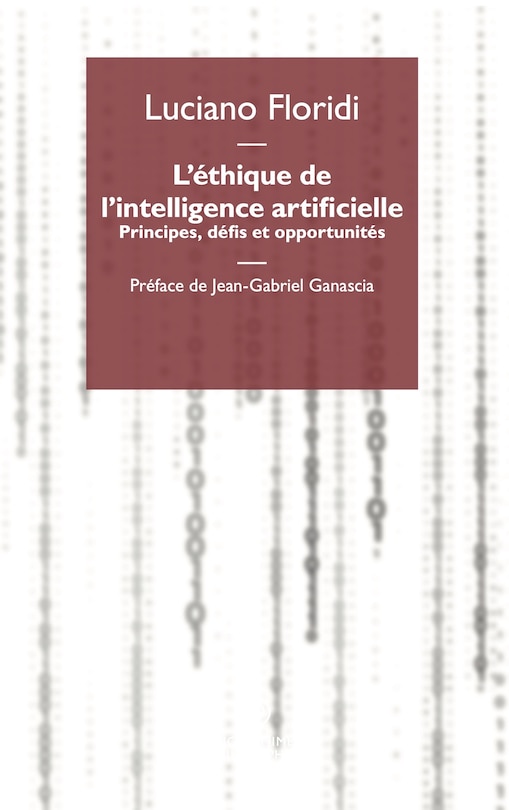 Front cover_L' éthique de l'intelligence artificielle