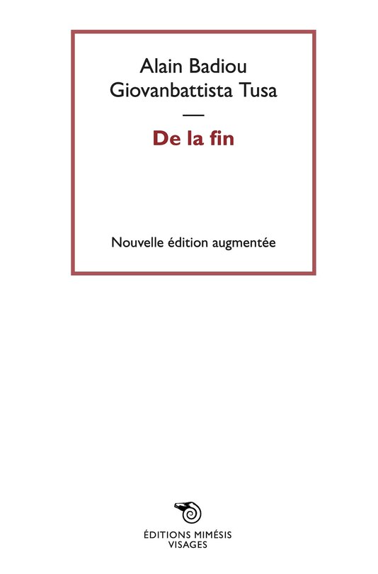 Front cover_De la fin