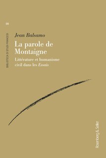 Front cover_Parole de Montaigne (La)