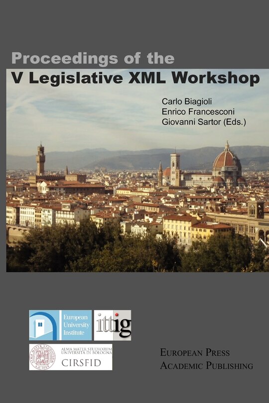 Couverture_Proceedings of the V Legislative XML Workshop