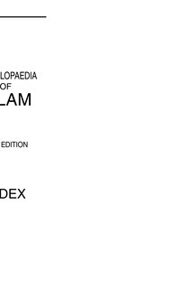 Front cover_Encyclopaedia of Islam, Index Volume