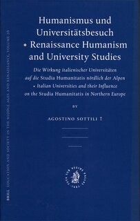 Couverture_Humanismus und Universit&auml;tsbesuch - Renaissance Humanism and University Studies
