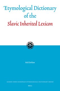 Couverture_Etymological Dictionary of the Slavic Inherited Lexicon