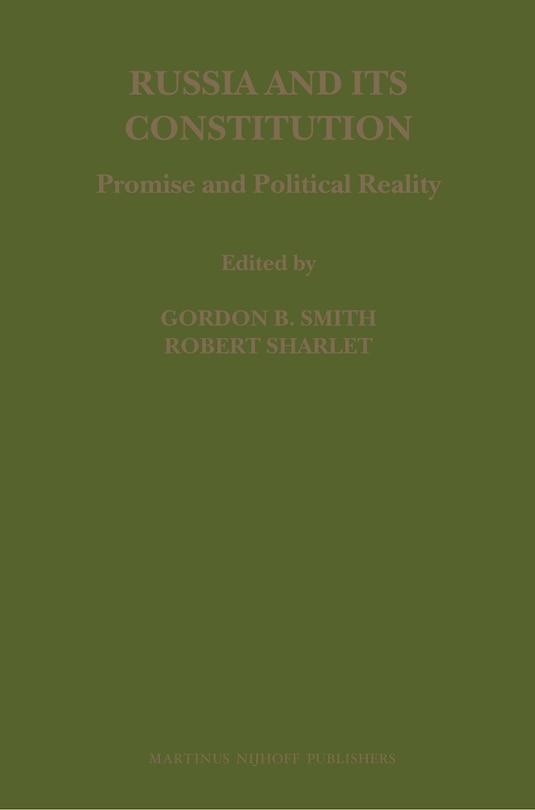 Couverture_Russia and its Constitution