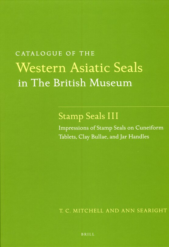 Couverture_Catalogue of the Western Asiatic Seals in the British Museum