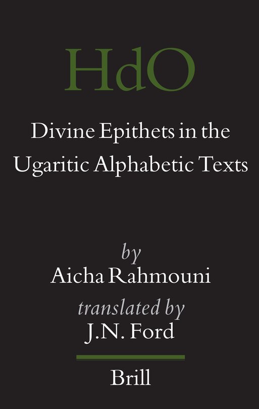 Front cover_Divine Epithets in the Ugaritic Alphabetic Texts