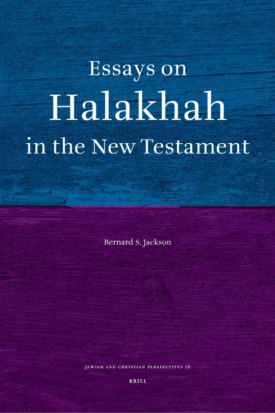 Couverture_Essays on Halakhah in the New Testament
