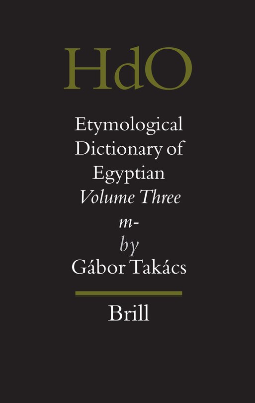Couverture_Etymological Dictionary of Egyptian