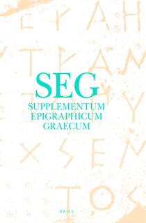 Couverture_Supplementum Epigraphicum Graecum, Volume XXXV (1985)