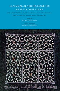 Couverture_Classical Arabic Humanities in Their Own Terms