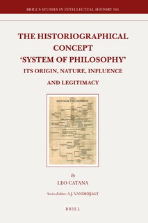 Front cover_The Historiographical Concept 'System of Philosophy'