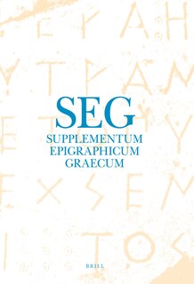 Front cover_Supplementum Epigraphicum Graecum, Volume LIV (2004)