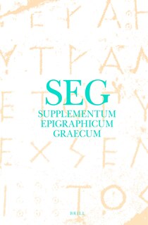 Front cover_Supplementum Epigraphicum Graecum, Volume XXVIII (1978)