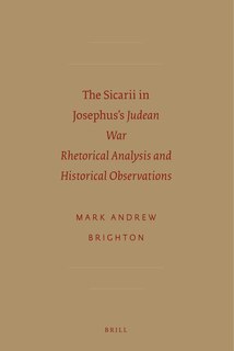 Couverture_The Sicarii in Josephus's Judean War