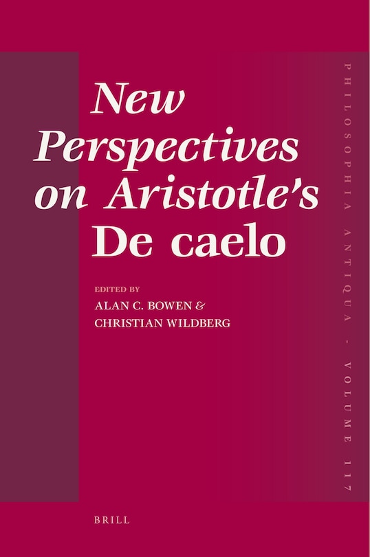 Couverture_New Perspectives on Aristotle's De caelo