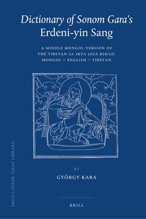 Front cover_Dictionary of Sonom Gara's Erdeni-yin Sang