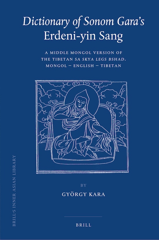 Front cover_Dictionary of Sonom Gara's Erdeni-yin Sang