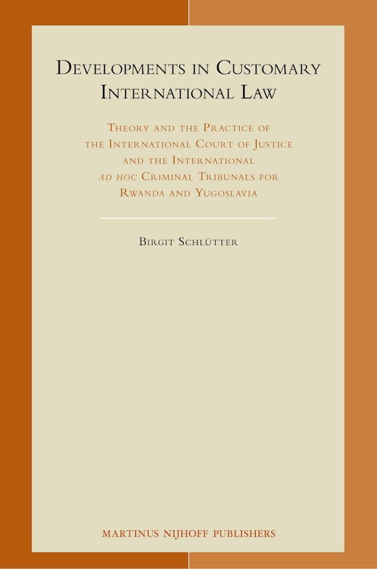 Front cover_Developments in Customary International Law