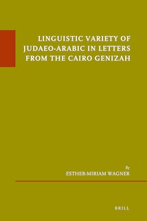 Couverture_Linguistic Variety of Judaeo-Arabic in Letters from the Cairo Genizah