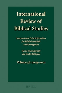 Couverture_International Review of Biblical Studies, Volume 56 (2009-2010)