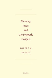 Couverture_Memory, Jesus, and the Synoptic Gospels