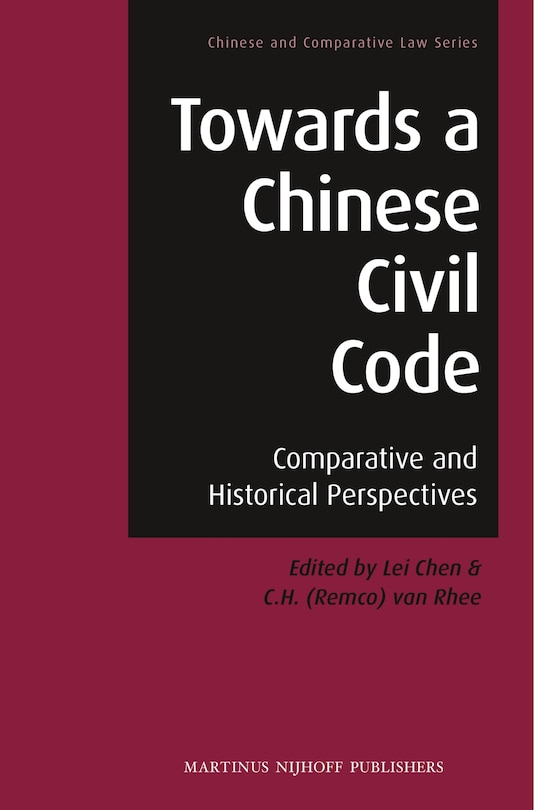 Couverture_Towards a Chinese Civil Code