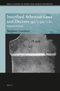 Couverture_Inscribed Athenian Laws and Decrees 352/1-322/1 BC