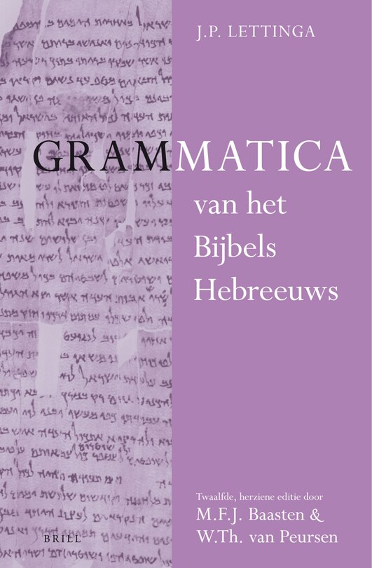 Couverture_Grammatica Van Het Bijbels Hebreeuws En Leerboek Van Het Bijbels Hebreeuws (2 Vols)