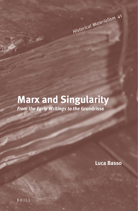 Couverture_Marx and Singularity