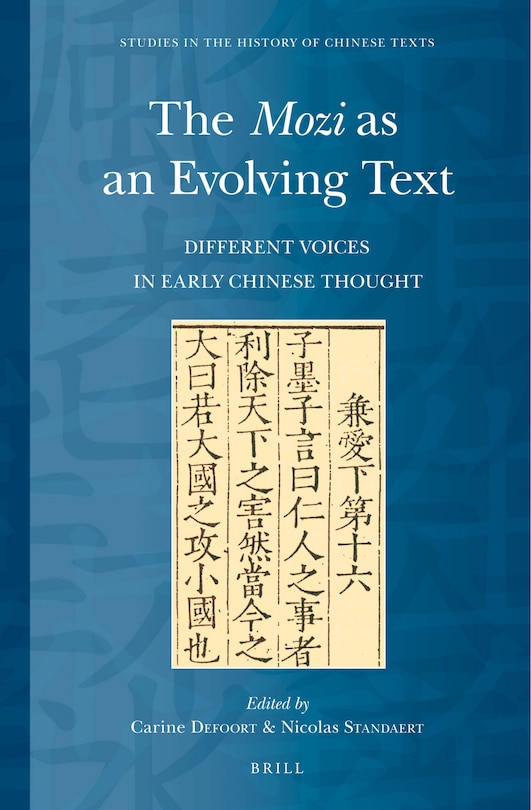 Couverture_The Mozi as an Evolving Text