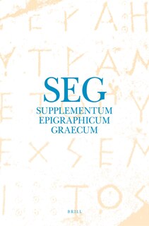 Front cover_Supplementum Epigraphicum Graecum, Volume LIX (2009)