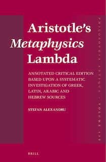 Couverture_Aristotle&rsquo;s Metaphysics Lambda