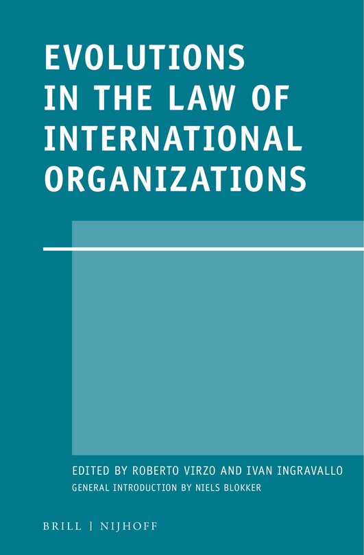 Couverture_Evolutions in the Law of International Organizations