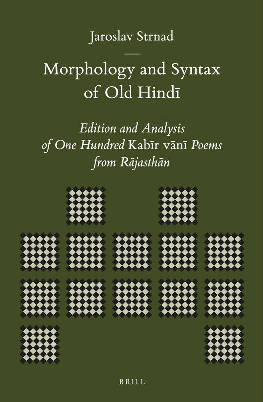 Couverture_Morphology and Syntax of Old Hindī