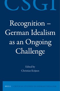 Couverture_Recognition - German Idealism as an Ongoing Challenge