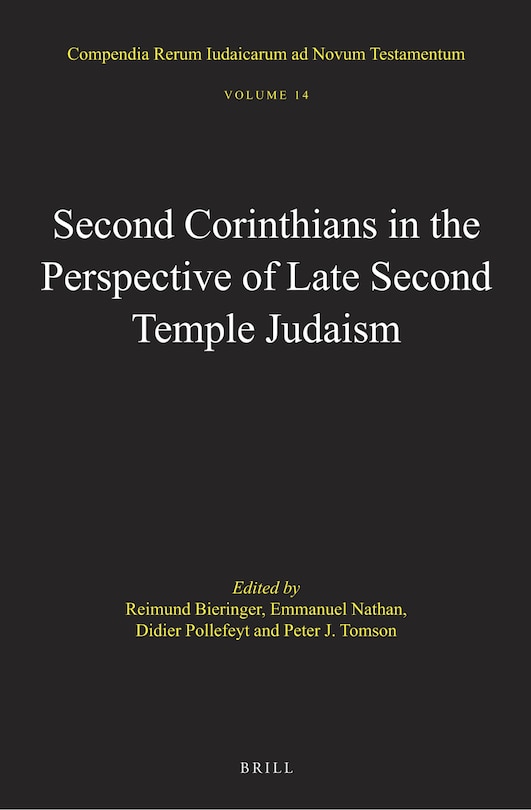 Couverture_Second Corinthians in the Perspective of Late Second Temple Judaism