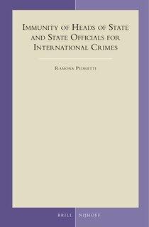 Front cover_Immunity of Heads of State and State Officials for International Crimes