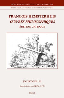 Couverture_Fran&ccedil;ois Hemsterhuis, &OElig;uvres philosophiques