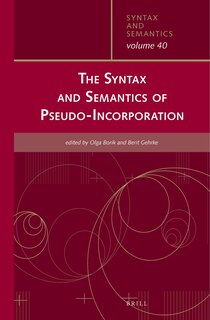 Front cover_The Syntax and Semantics of Pseudo-Incorporation