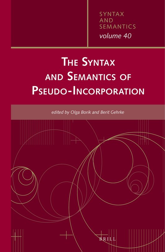 Front cover_The Syntax and Semantics of Pseudo-Incorporation