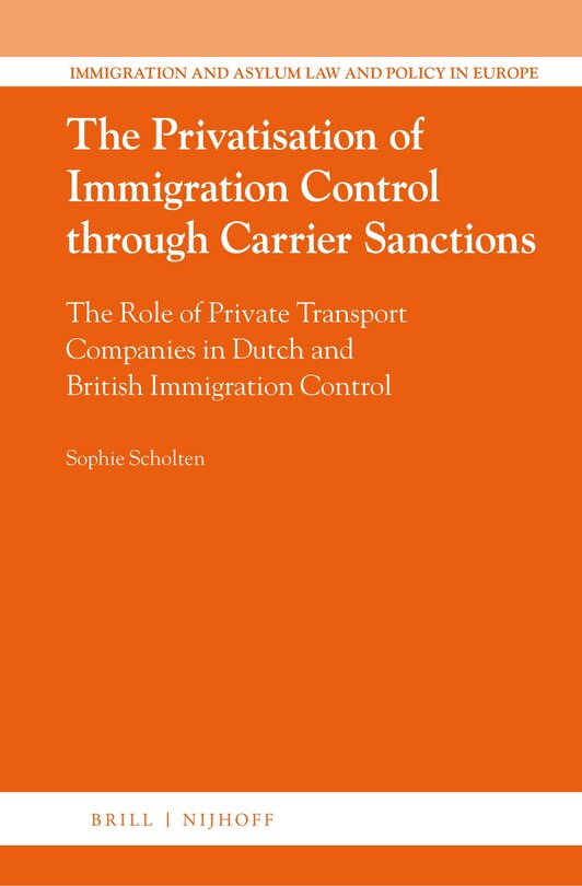 Couverture_The Privatisation of Immigration Control through Carrier Sanctions