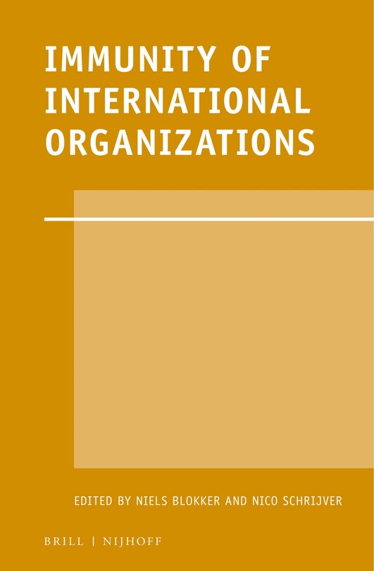 Couverture_Immunity of International Organizations